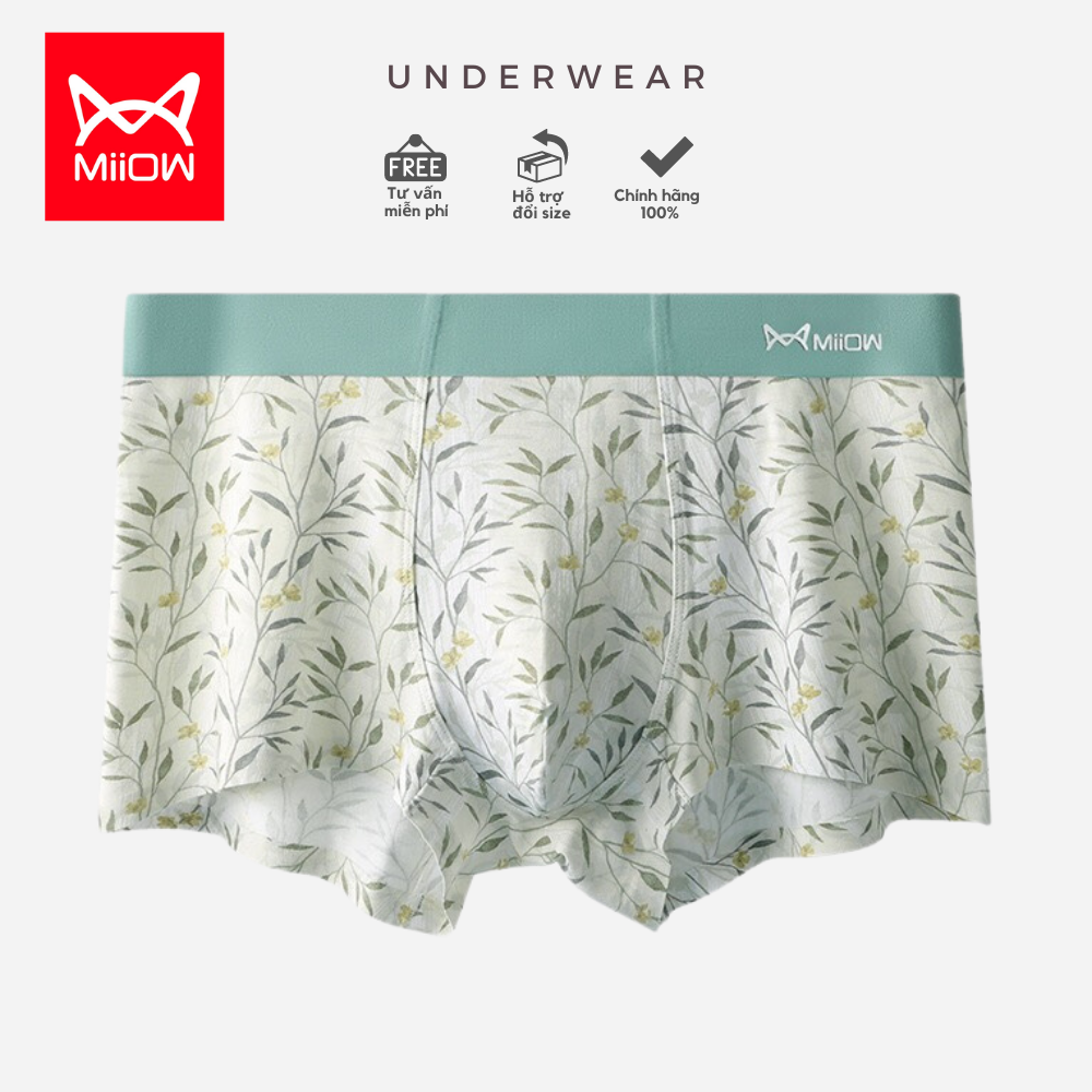 Hộp 3 quần sịp boxer cao cấp MIIOW chất liệu Cotton modal
