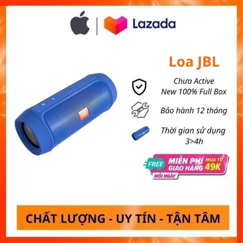 Loa nghe nhạc hay, loa bluetooth siêu trầm, loa bluetooth cầm tay Charge 2+ âm thanh sống động nghe nhạc cực hay