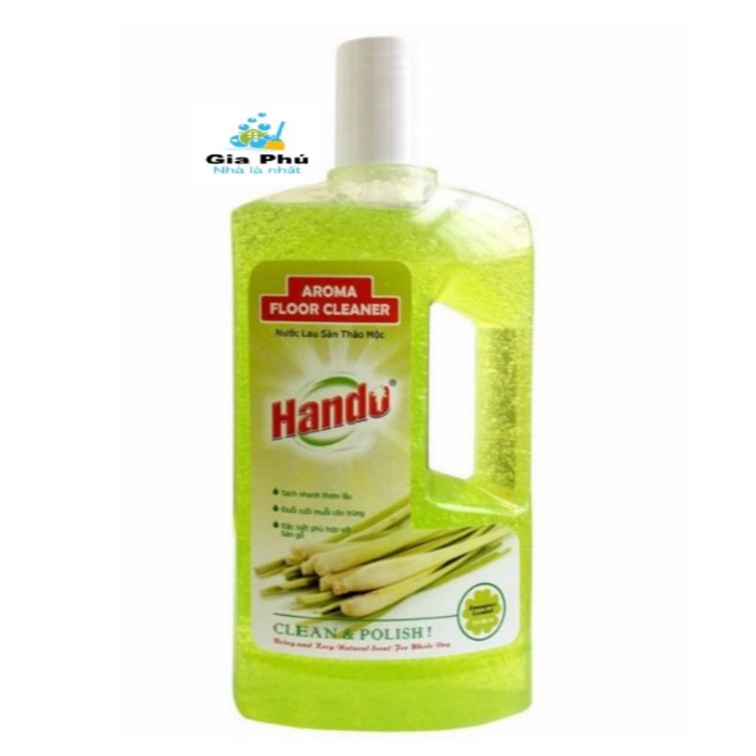 Nước lau sàn đậm đặc Hando Gia Phú 1L hương xả diệt muỗi côn trùng luôn cháy hàng