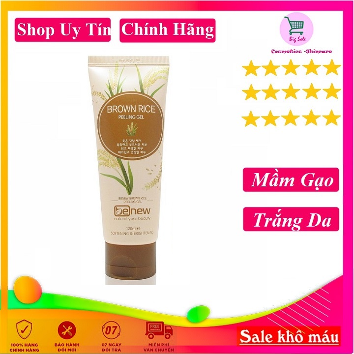 Tẩy da chết da mặt và toàn thân benew hàn quốc tinh chất gạo, tẩy sạch da chết tế tào già trên da- Tẩy da chết chính hãng