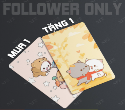 Cute cat - decal sticker thẻ atm miếng dán trang trí nf2 cards