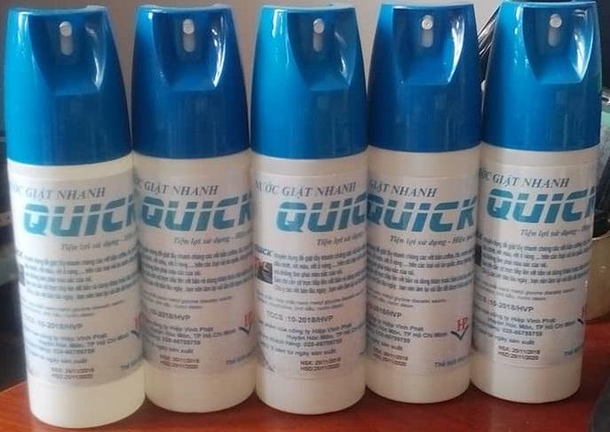 Nước giặt khô đa năng Quick (xử lý và tẩy nhanh các vết bẩn mà không cần phải dùng nước)