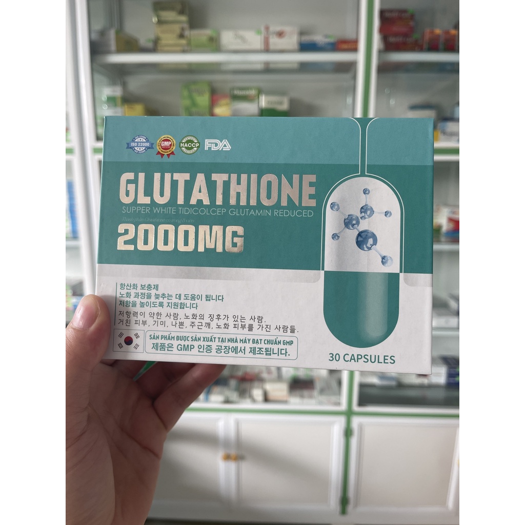 Viên Uống Trắng Da Collagen - Glutathione 2000 - Trắng Da,Mờ Nám