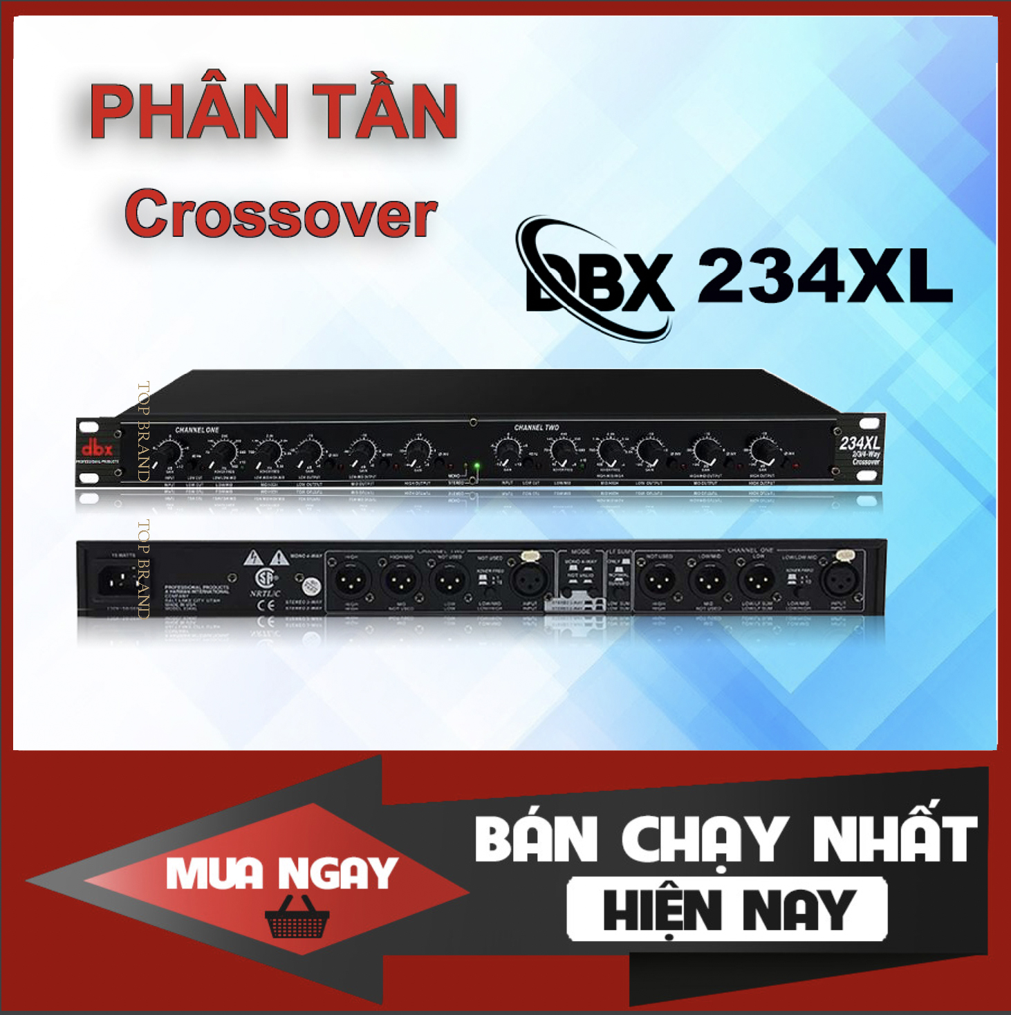 Bộ lọc phân tần crossover dbx 234xl hàng nhập khẩu - bộ phân tần 2-3 way ste, 4 way mono, xử lí âm thanh cực hay , bass treds rõ ràng ,trong sáng , độ méo tiếng thấp, gíup bảo vệ loa