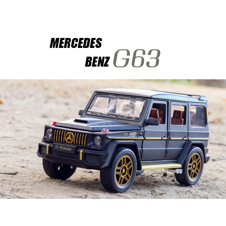 Xe mô hình tĩnh Mercedes Benz AMG G63 tỉ lệ 1:24 chất liệu hợp kim cao cấp thiết kế tinh xảo