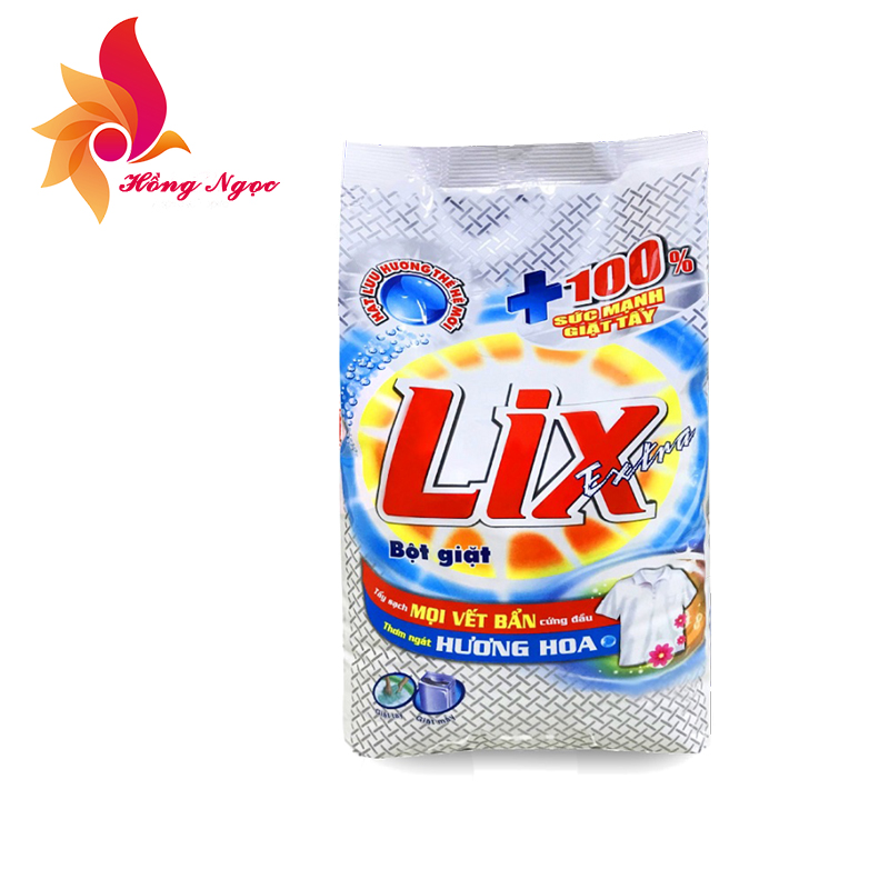 Bột giặt lix extra hương hoa 250g - tẩy sạch cực mạnh vết bẩn