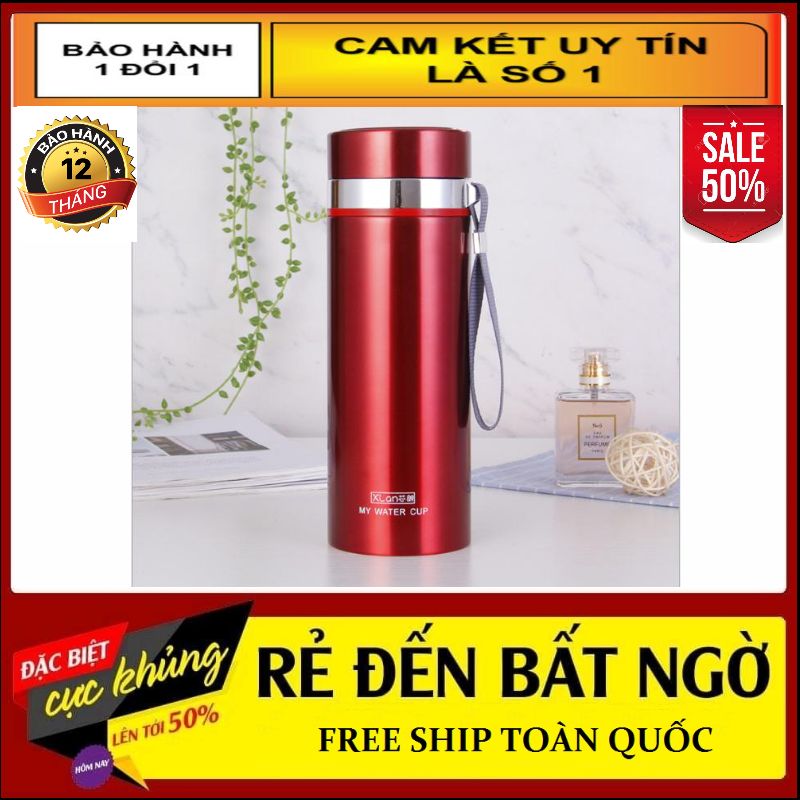 Bình Giữ Nhiệt Inox 304 Tráng Bạc 1000 ML Giữ Nhiệt Lạnh Lên Tới 12 h - Ly Giữ Nhiệt Inox - Cốc Giữ Nhiệt