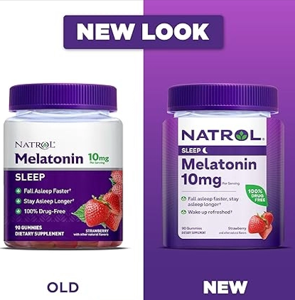 Kẹo Dẻo Giúp Ngủ Ngon Natrol Gummies Melatonin 10mg 90 Viên