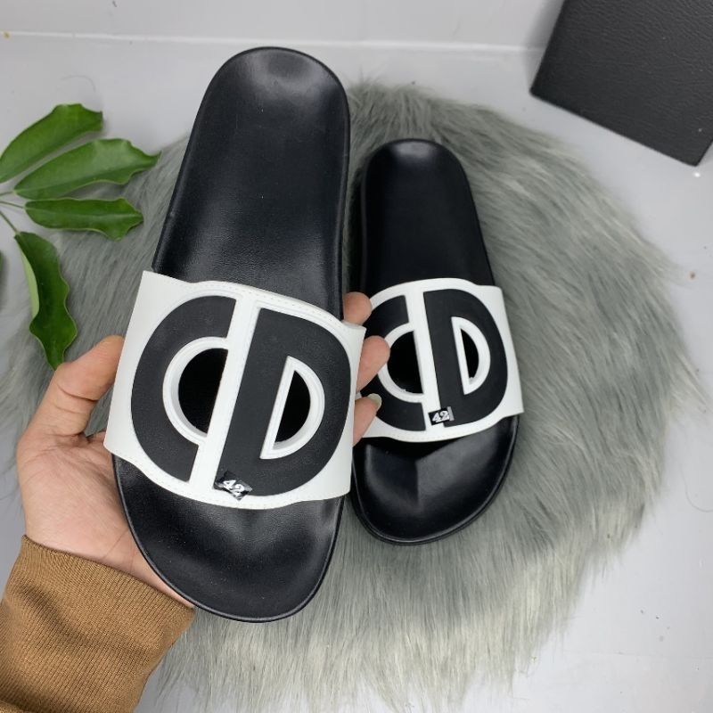 Dép quai ngang chữ S nam nữ chữ nổi chống nước,chống hôi chân