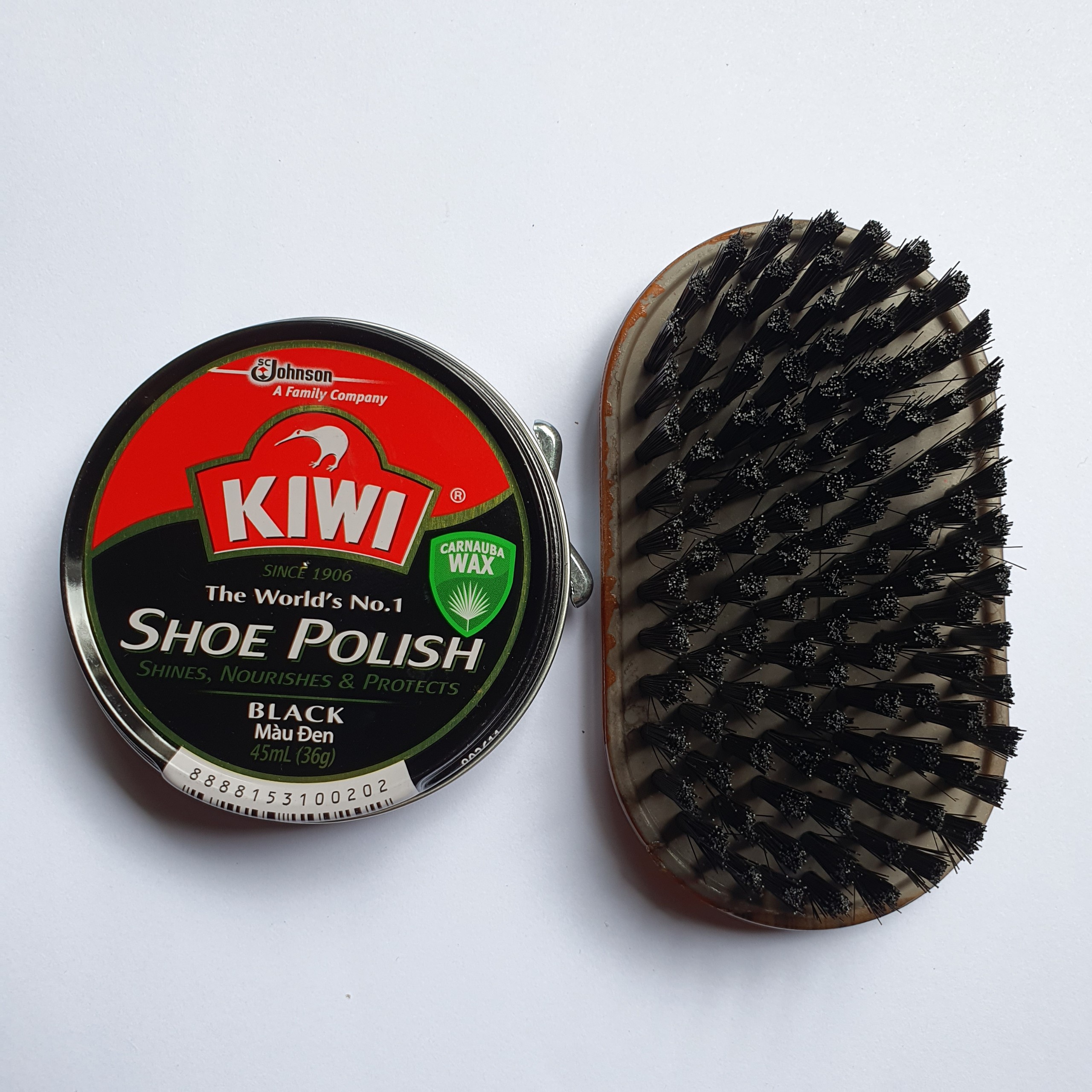 Combo Bàn Chải Đánh Giày + Xi Kiwi Aromax Starwax Nhập Khẩu Thái Lan Hàn Quốc Malaysia 