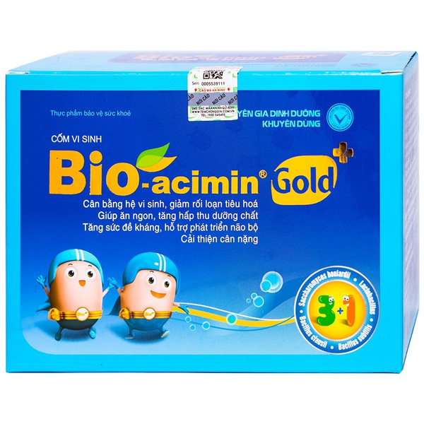 Bioacimin gold - Cốm Bioacimin gold mẫu mới cốm vi sinh cho trẻ biếng ăn 30 gói ( bio acimin):5303