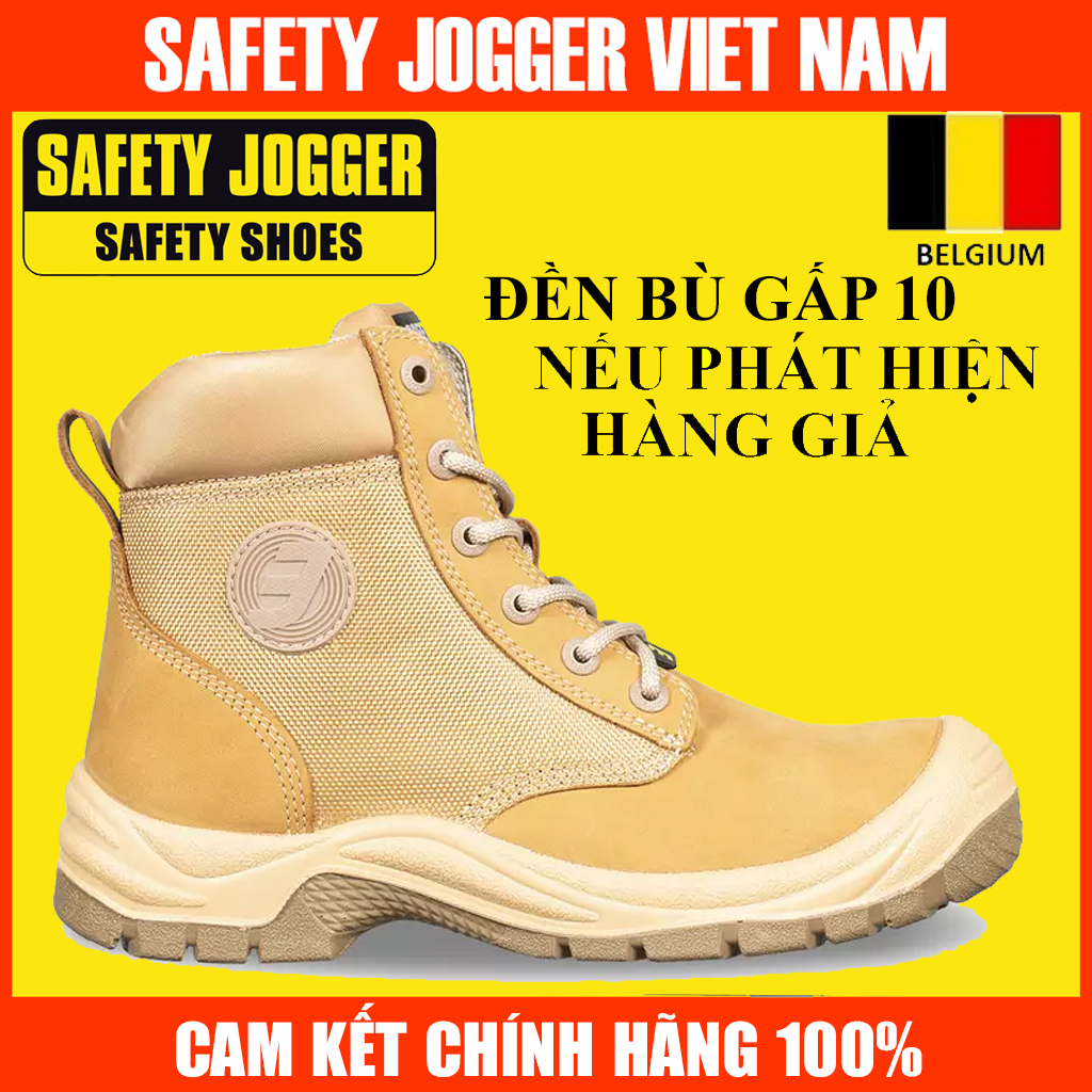 Giày Bảo Hộ Lao Động Safety Jogger Rush Camel