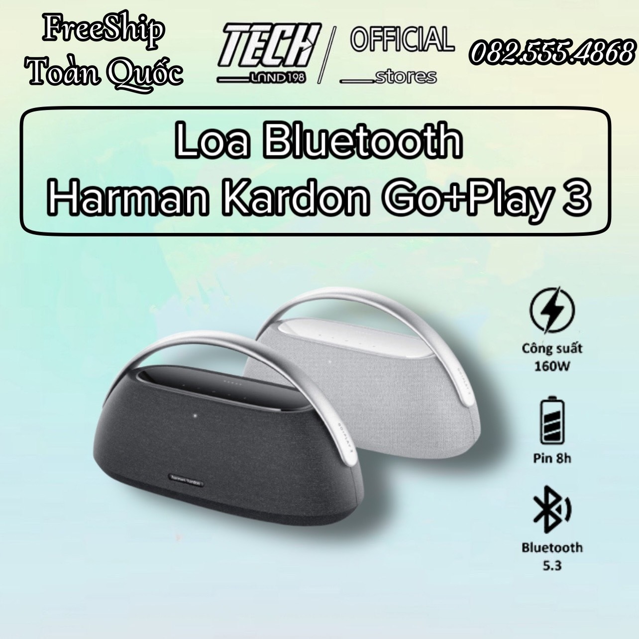 Loa Bluetooth Harman Kardon Go Play 3 - Chính Hãng PGI (Bảo Hành 12 T)