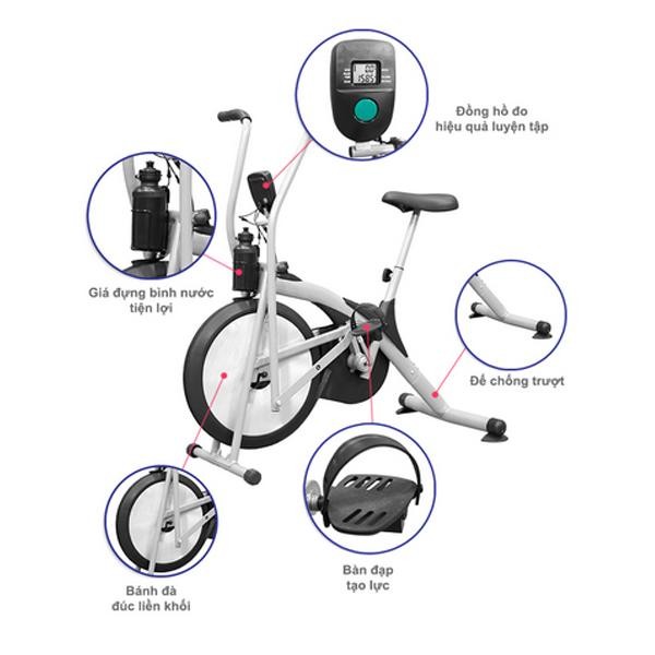 Xe đạp tập thể dục Air Bike có đo nhịp tim