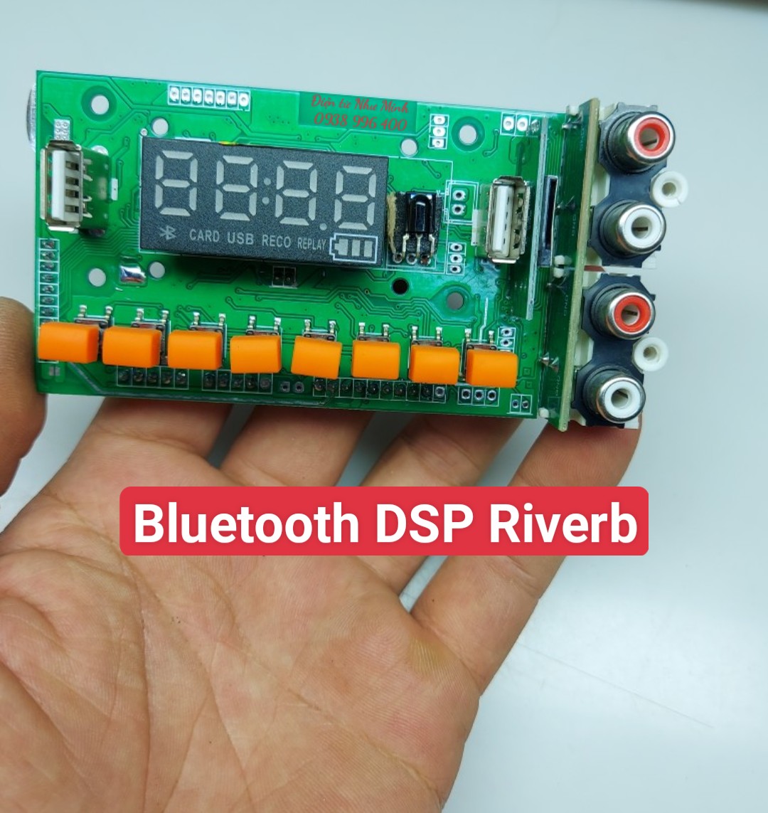 Mạch Bluetooth  Loa Kéo tích hợp DSP Reverb 5.0 - Thay thế cho cho DSP T15 -120 - T21 - HE200 - H212...