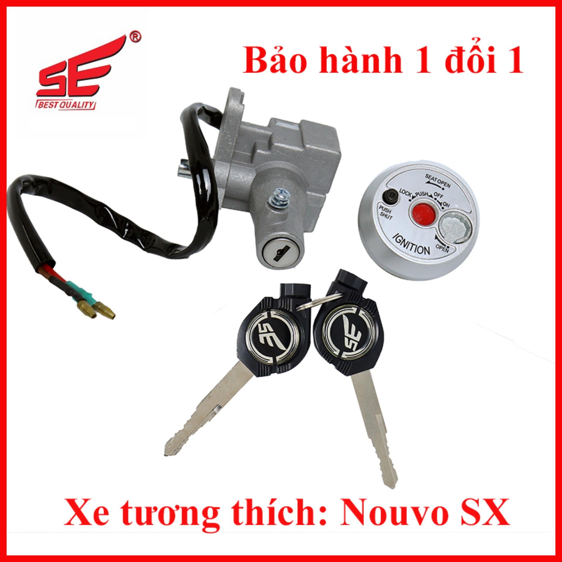 Bộ ổ khóa xe máy NOUVO SX (5) 2 cạnh thương hiệu SE