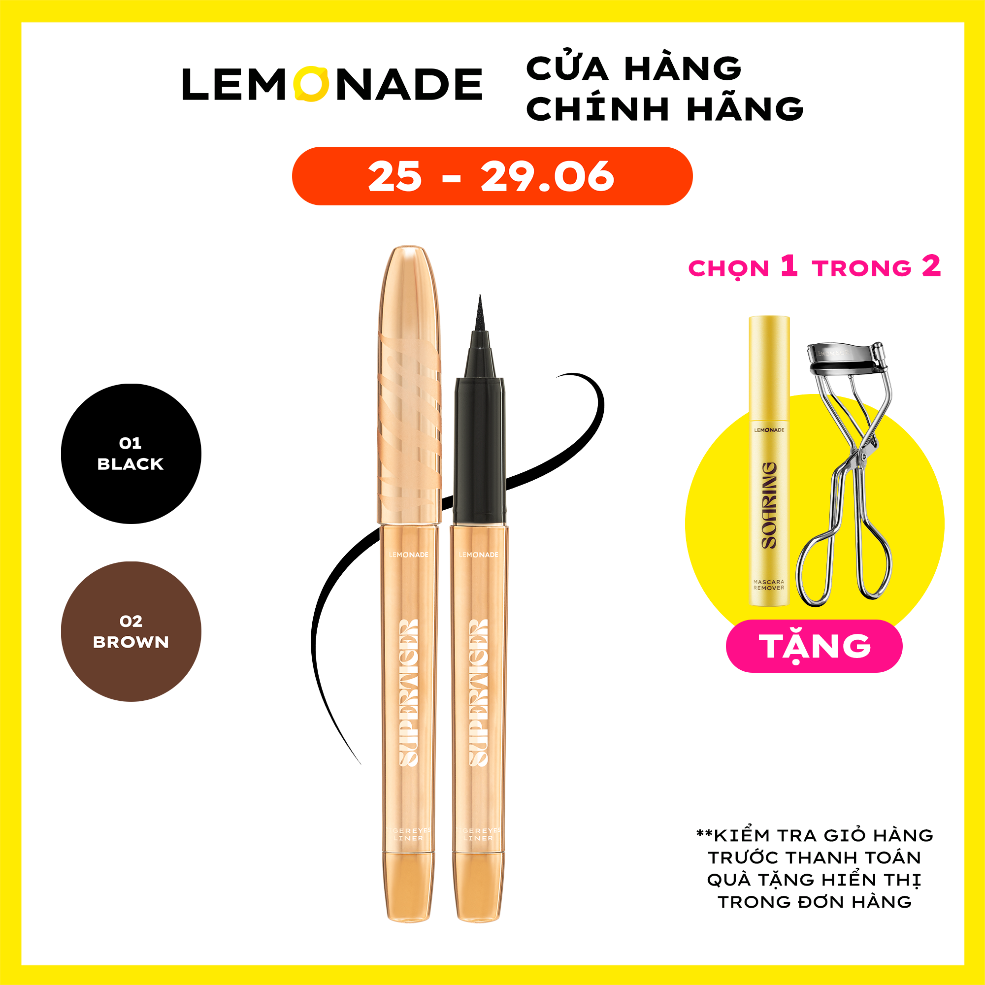 Bút kẻ mắt siêu mảnh Lemonade SuperTiger Micro Eyeliner 1g