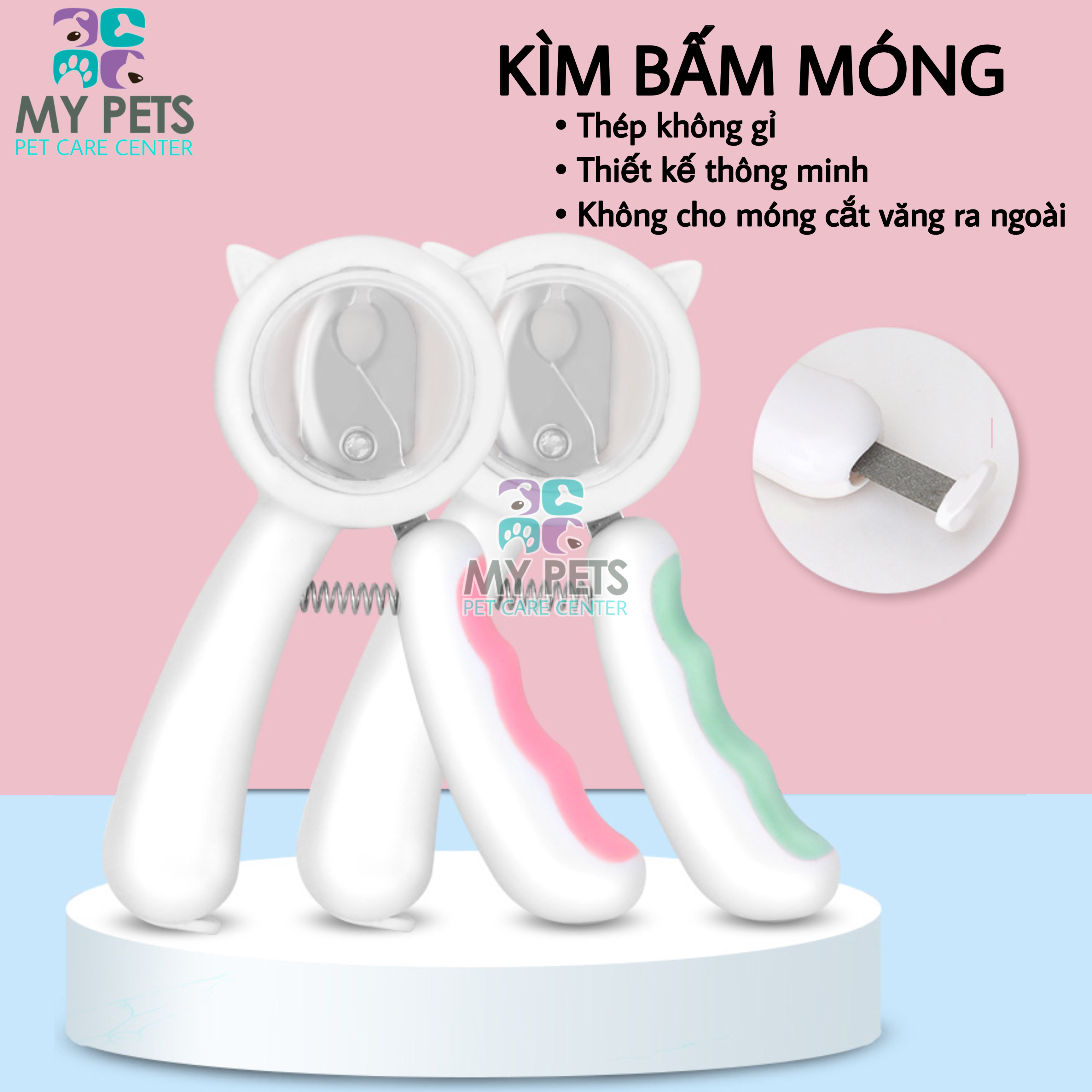 Kìm bấm móng chân cho chó mèo Grooming tool. Bấm móng thông minh cho thú cưng