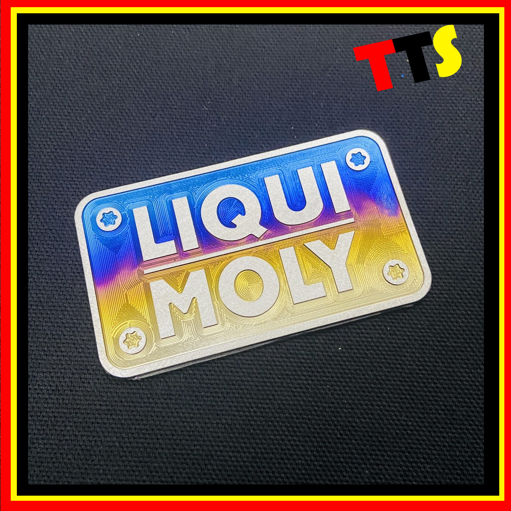 ( LIQUI ) TEM titan dán nắp nước, nắp dè con VARIO, CLICK  TITAN XỊN LÊN MÀU BẰNG NHIỆT MÀU SẮC TỰ NHIÊN CÓ SẲN KEO 3M TRÊN TEM VỀ LÀ DÁN