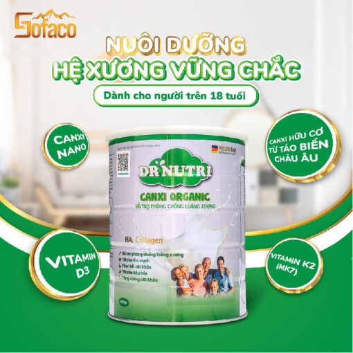 Sữa bột Dr. Nutri Canxi Organic 400gr