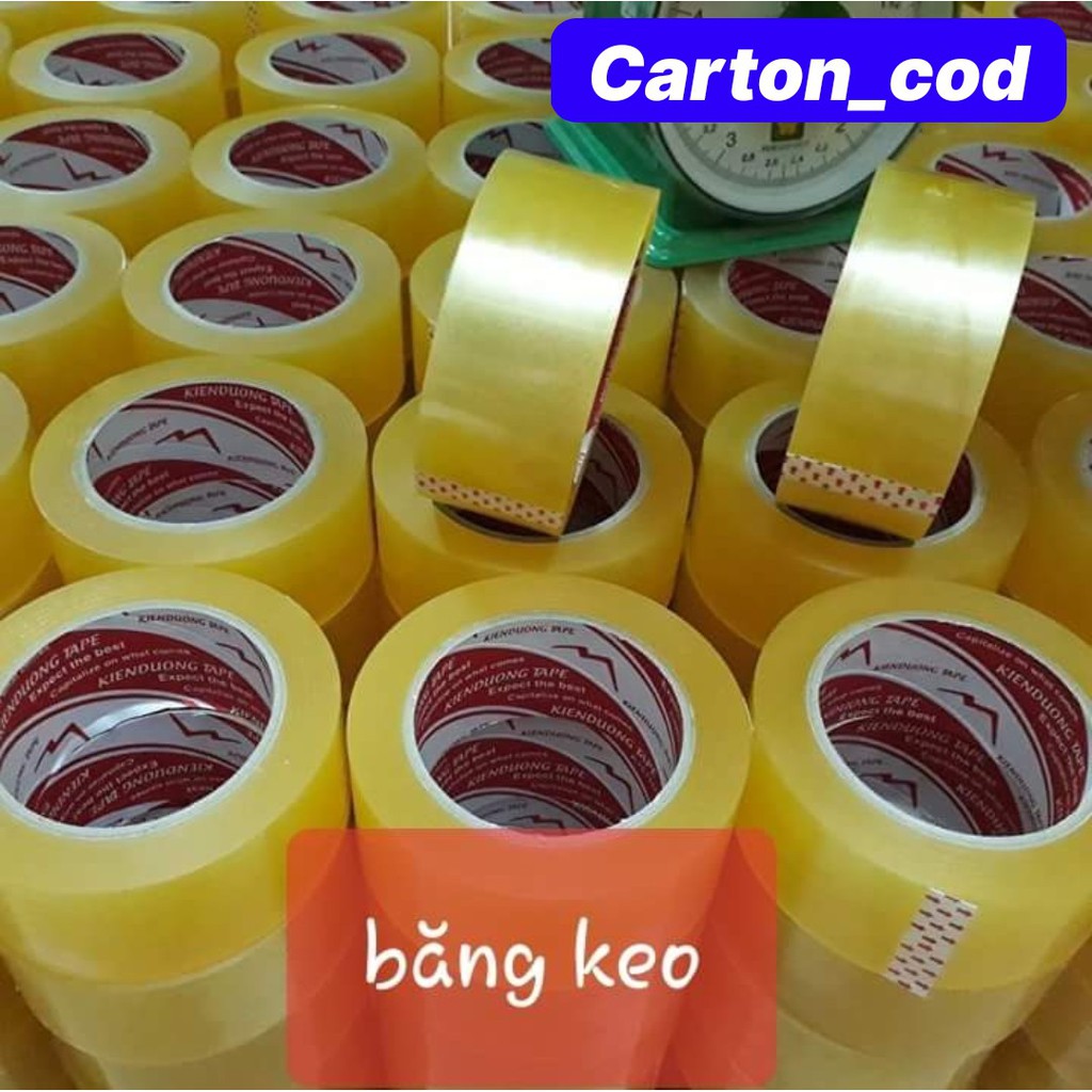 Băng keo dán thùng cây 6 cuộn 1kg