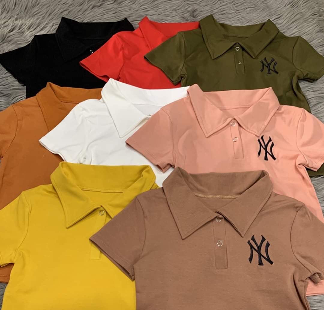 ÁO THUN POLO IN CHỮ NY ĐƠN GIẢN SANG CHẢNH TRẺ TRUNG -NAUY