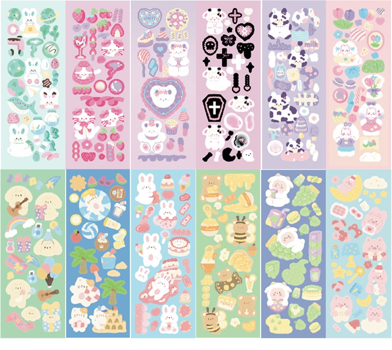 Zanmo nhãn dán sticker dễ thương trang trí