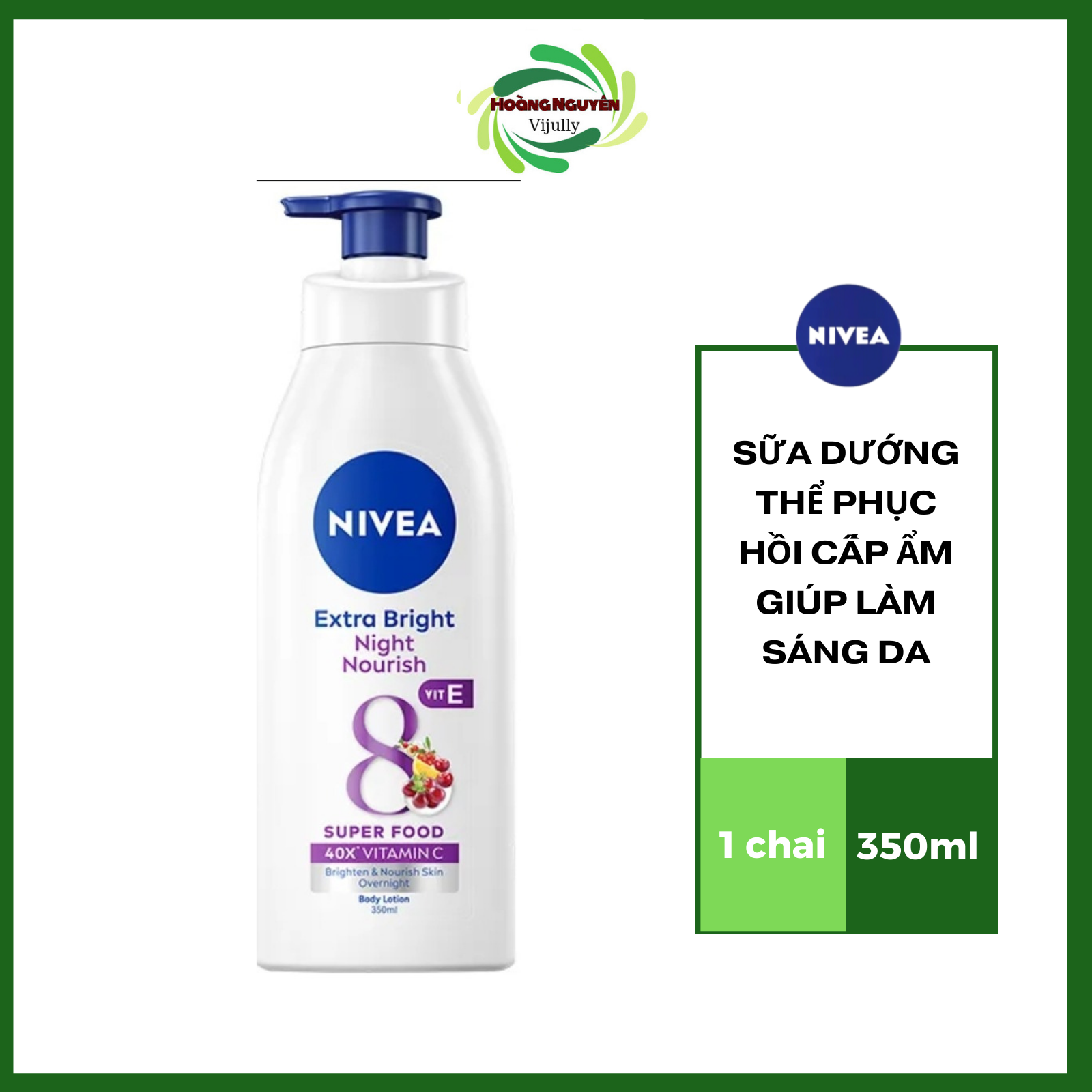 Sữa dưỡng thể trắng da nivea ban đêm 200ml/ 350ml