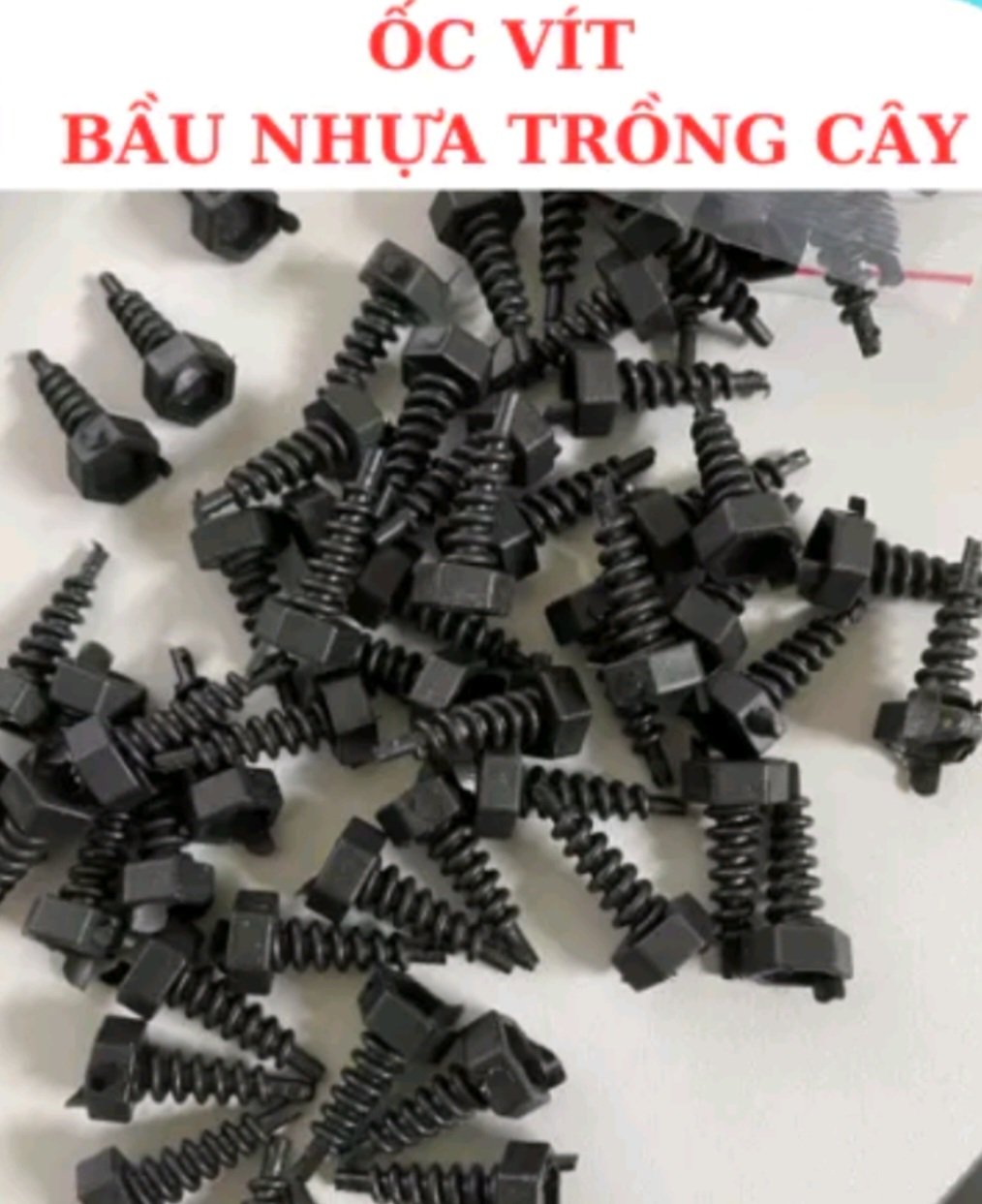 Ốc vít vặn nối bầu nhựa trồng cây, Đinh nối bầu nhựa bầu ươm thông minh, Ốc vít nối quây bầu nhựa trồng cây.