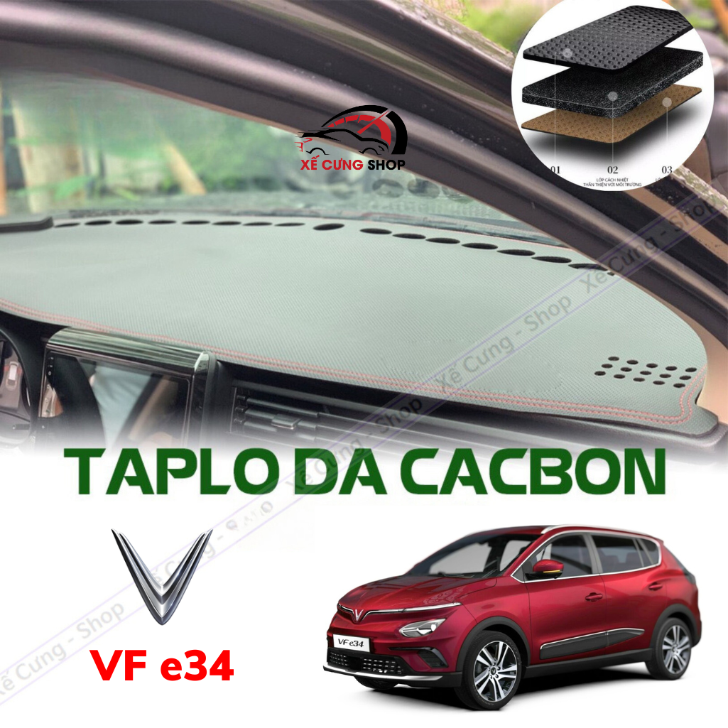 Thảm phủ taplo xe Vinfast VF e34 cao cấp chống nắng