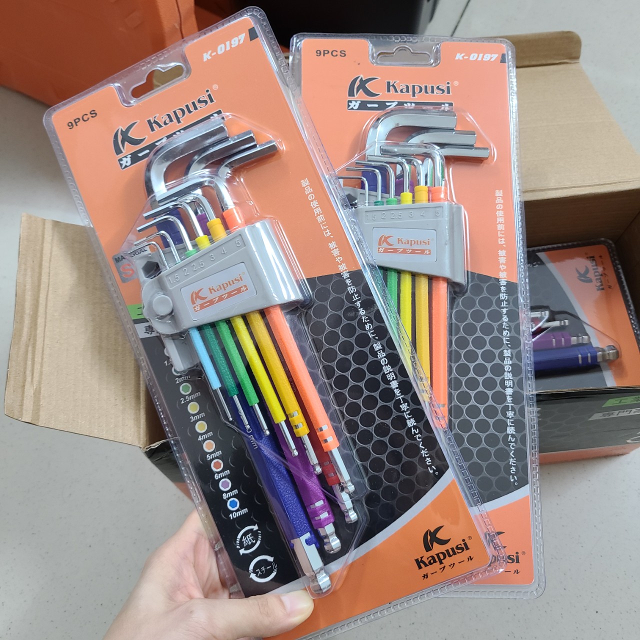 [HCM]BỘ LỤC GIÁC BI 7 MÀU KAPUSI