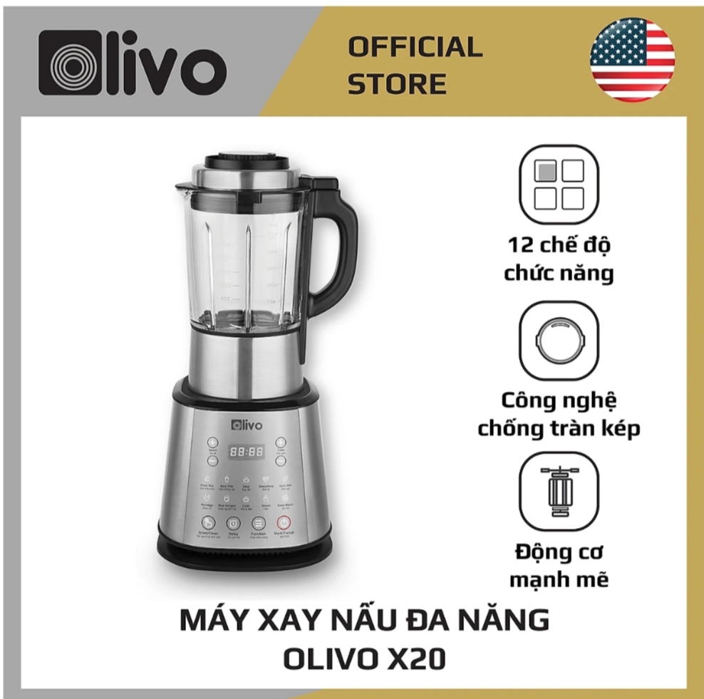 Máy làm sữa hạt olivo x20 - thương hiệu mỹ