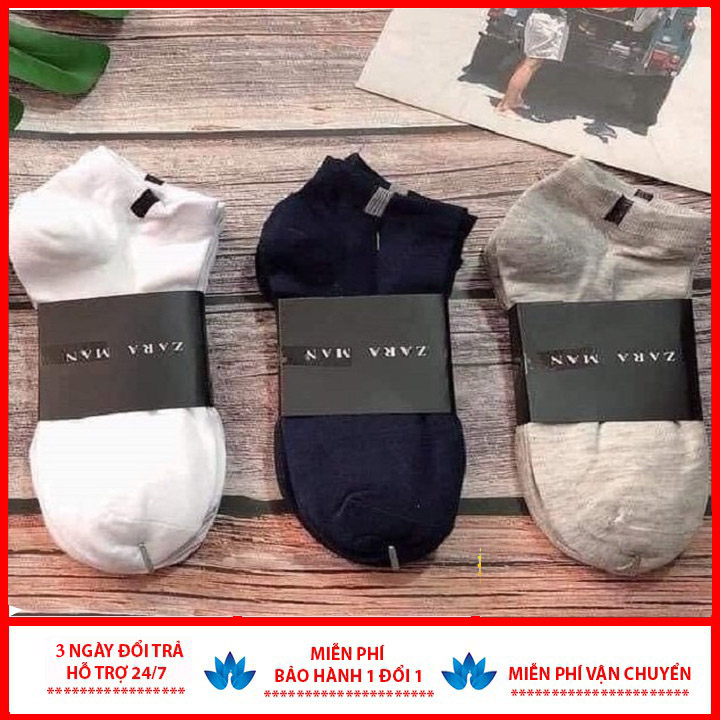 [SALE SỐC] Tất Nam Nữ Zara Trơn Cổ Ngắn Vớ Nam Thời Trang Cao Cấp Chất Cotton 100% Giãn Thấm Hút Tốt Hàng Nhập Khẩu Chính Hãng . Shop Alido