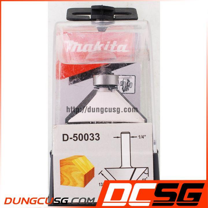 Mũi phay vát cạnh 45 độ ổ bi makita d-50033 | dcsg