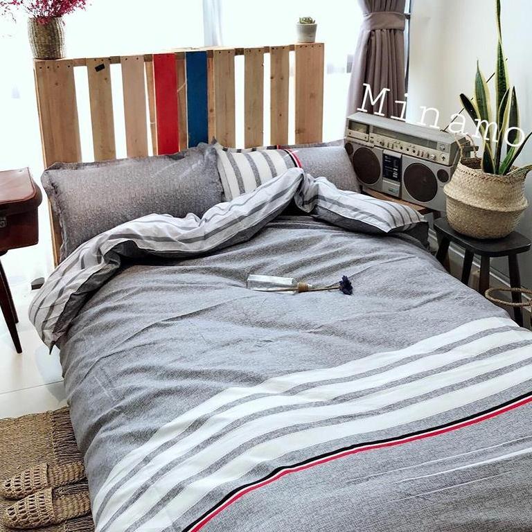 Bộ chăn ga gối hàn quốc + ruột bông dày