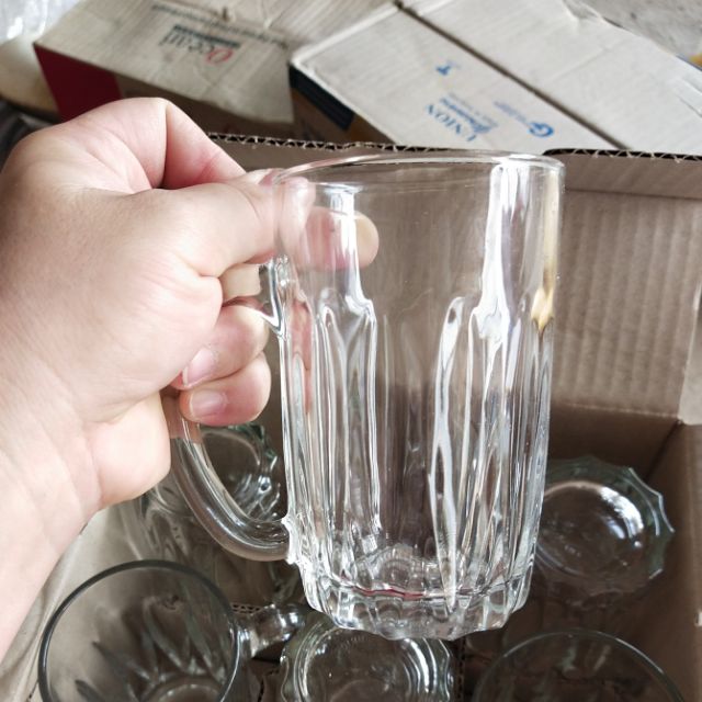 Bộ 6 ly thủy tinh union glass có quai ug 130 320ml