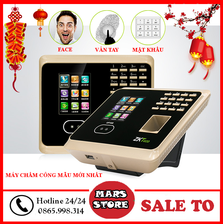 Máy Chấm Công Vân Tay,Máy Bấm Vân Tay, Thiết Bị Chấm Công, Máy Chấm Công Khuôn Mặt, Máy Quét Vân Tay Chấm Công, Máy Chấm Công Nhận Diện Khuôn Mặt + Dấu Vân Tay + Mật Khẩu ZKTeco - Kết Nối Wifi, Máy Tính, Điện Thoại Tốc Độ Cao
