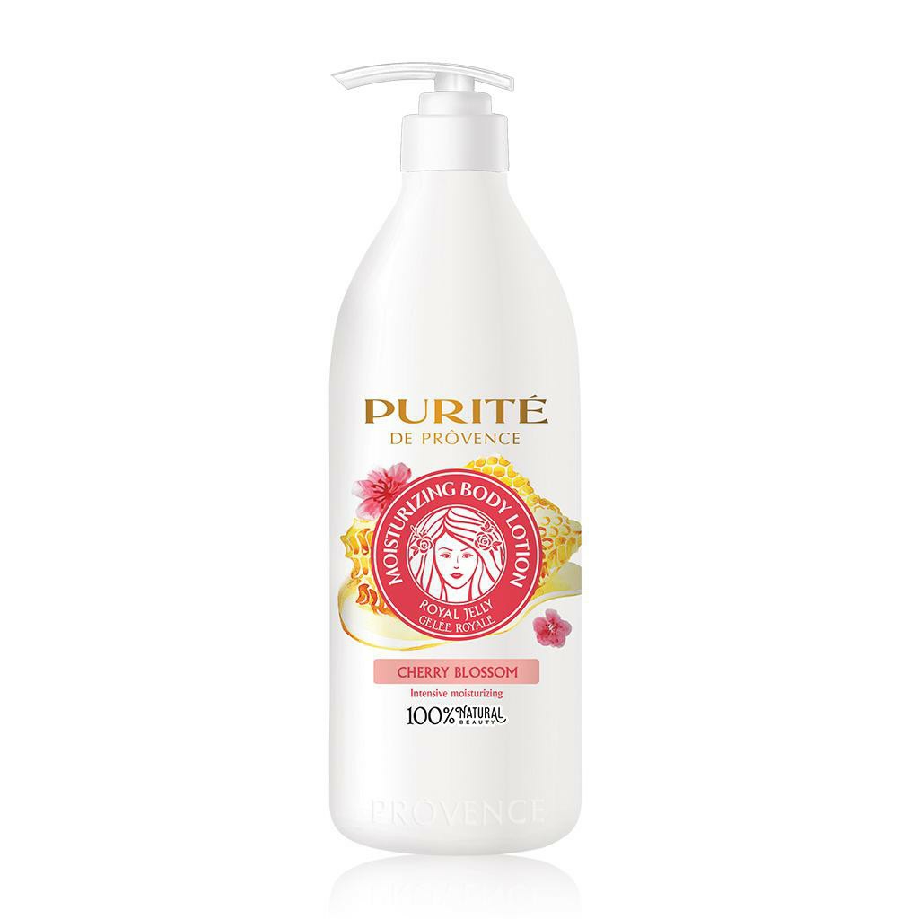 Sữa Dưỡng Thể Dưỡng Trắng Da PURITÉ Sữa Ong Chúa Hương Hoa Anh Đào 250ml