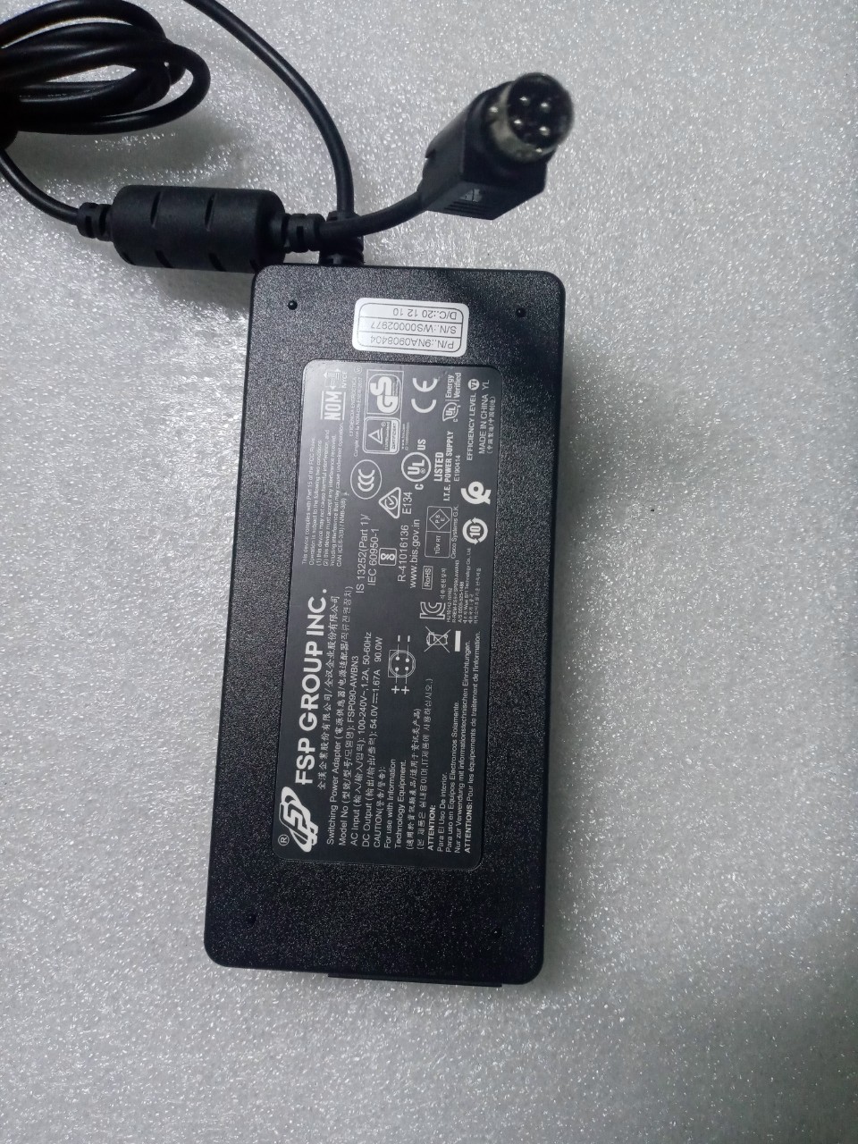 Adapter nguồn 54v – 1.67a 4 pin fsp chính hãng cho switch cisco