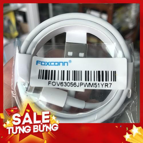 Cap07 - cáp foxcom 5ic dùng cho điện thoại iphone-đầu bọc đan lưới - bh 12 tháng <3