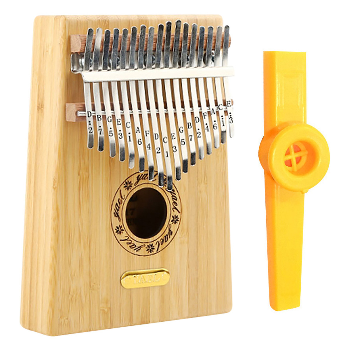 Đàn Kalimba 17 Phím Gỗ Mahogany Y17M Kèm Kèn Kazoo - Hàng có sẵn