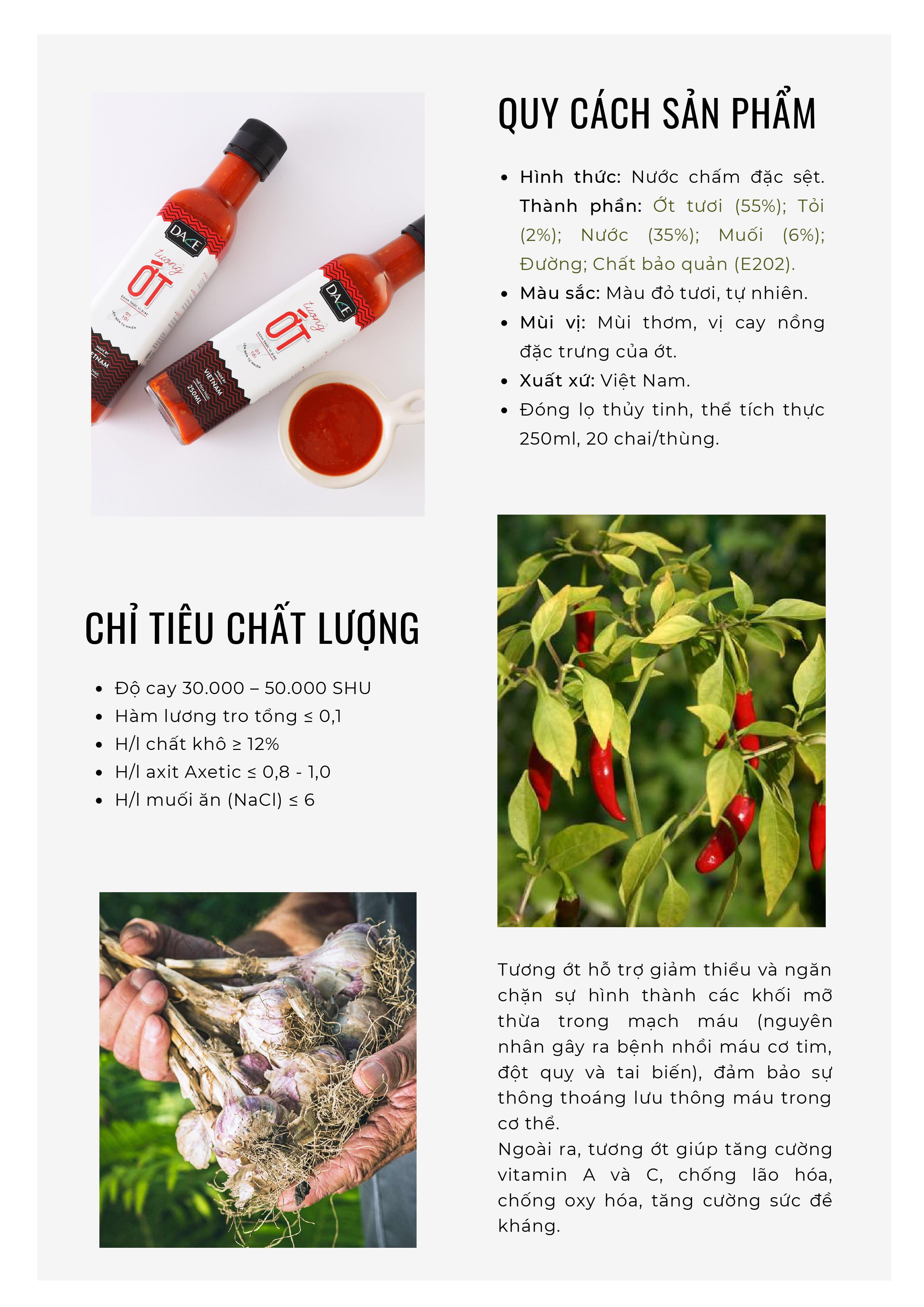 Combo 3 Tương Ớt Cay Cao Bằng DACE Việt Nam - Vị Cay Thơm Nồng khó cưỡng