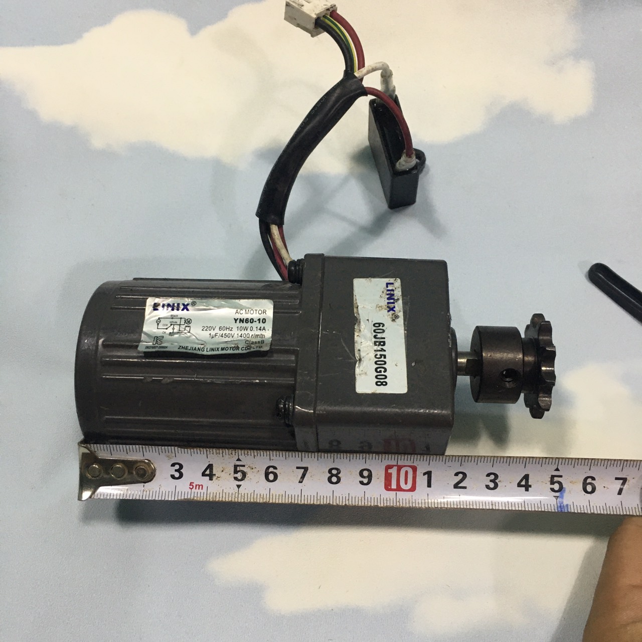 Motor giảm tốc 220v 10w 10 vòng trên phút cũ