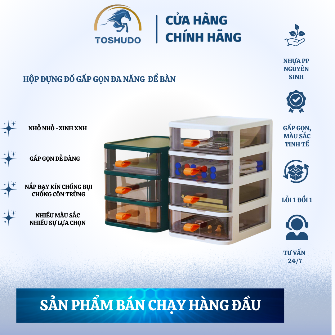 Kệ Nhựa Đựng Bút, Hộp Nhựa Nhiều Ngăn Đựng, Hộp Đựng Mỹ Phẩm đồ dùng đa năng