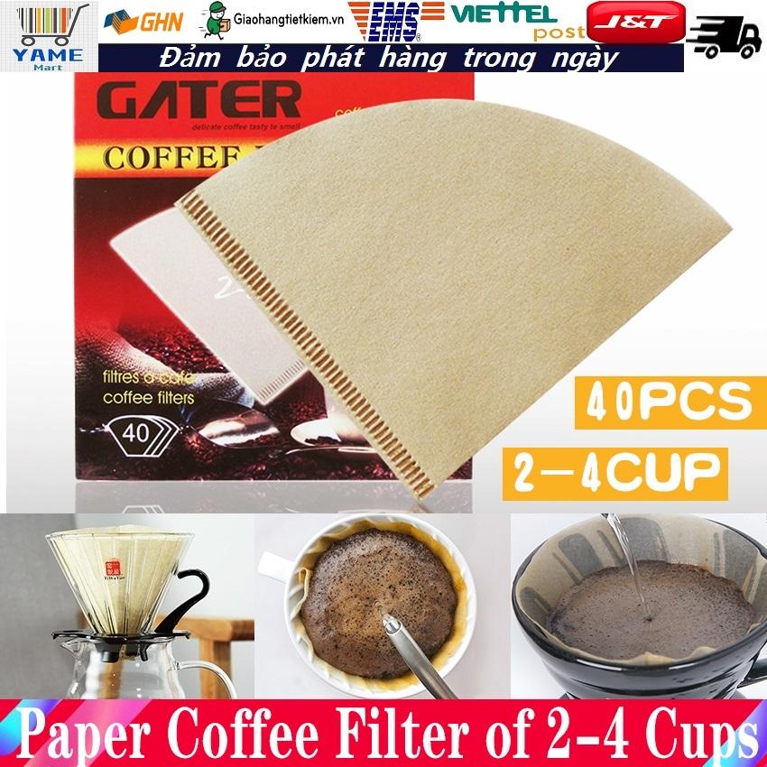 40pcs giấy lọc cà phê dùng cho drip v60 khi pha cafe chưa có đánh giá