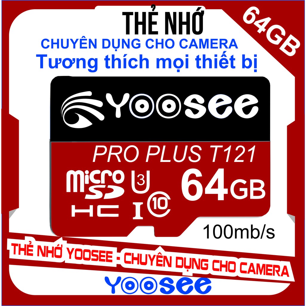 Thẻ nhớ YooSee - 64GB tốc độ cao C10