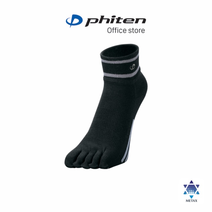 Tất golf xỏ ngón cổ ngắn phiten 5-toe short socks al936373/al936473