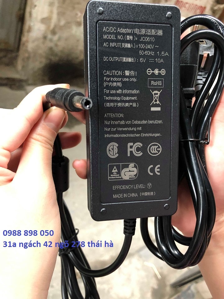 Cục nguồn 6v 10a bản gốc