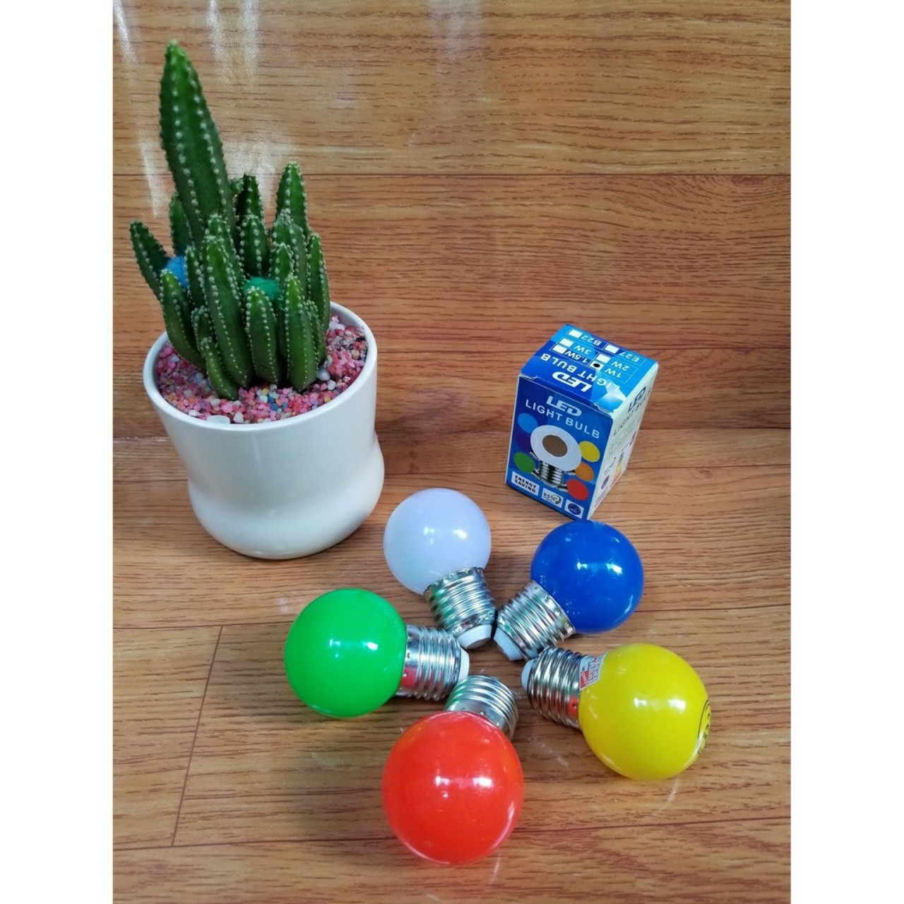 5 Bóng đèn Led 1w quả trái chanh trang trí ngoài trời G45 đuôi E27 màu sắc tùy chọn AC220V LL-x HP Electrical