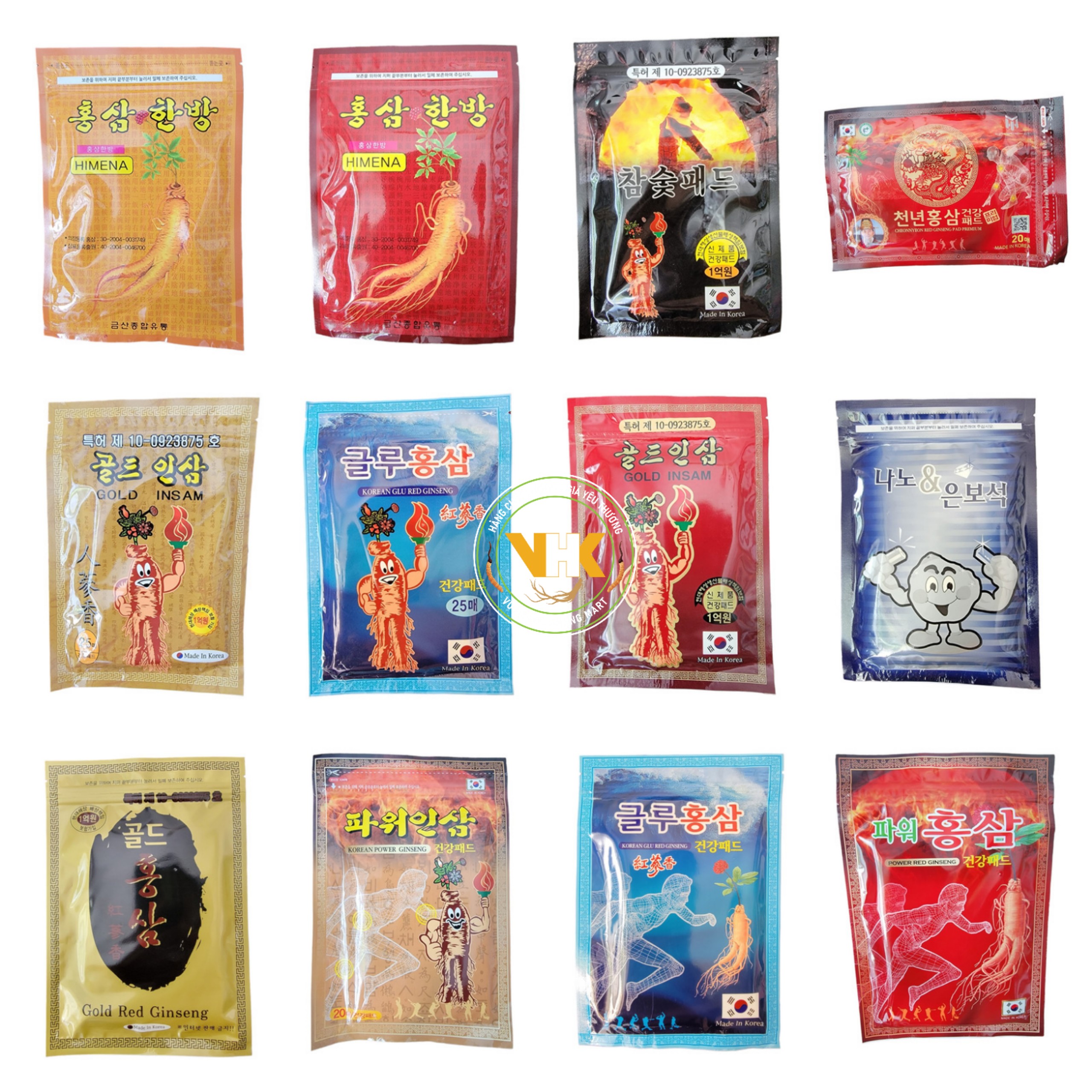Cao dán hồng sâm hàn quốc các mẫu